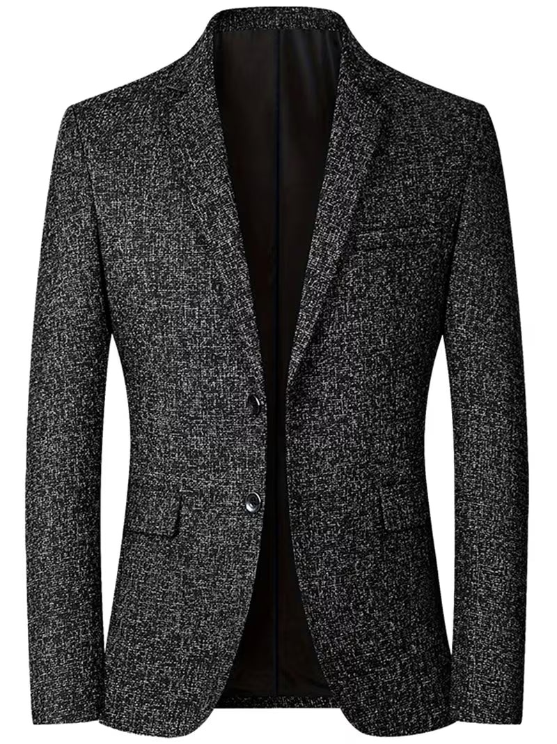 Hugo | Tweed Blazer Charcoal Gray Single Button