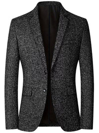 Hugo | Tweed Blazer Charcoal Gray Single Button