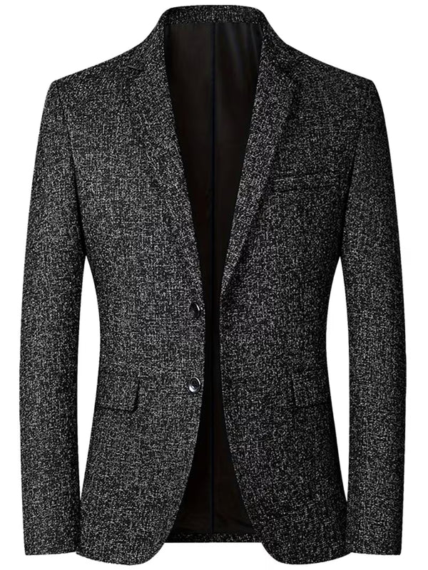 Hugo | Tweed Blazer Charcoal Gray Single Button