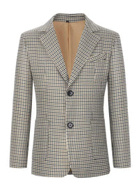 Cliff | Houndstooth Blazer Black White Single Breasted