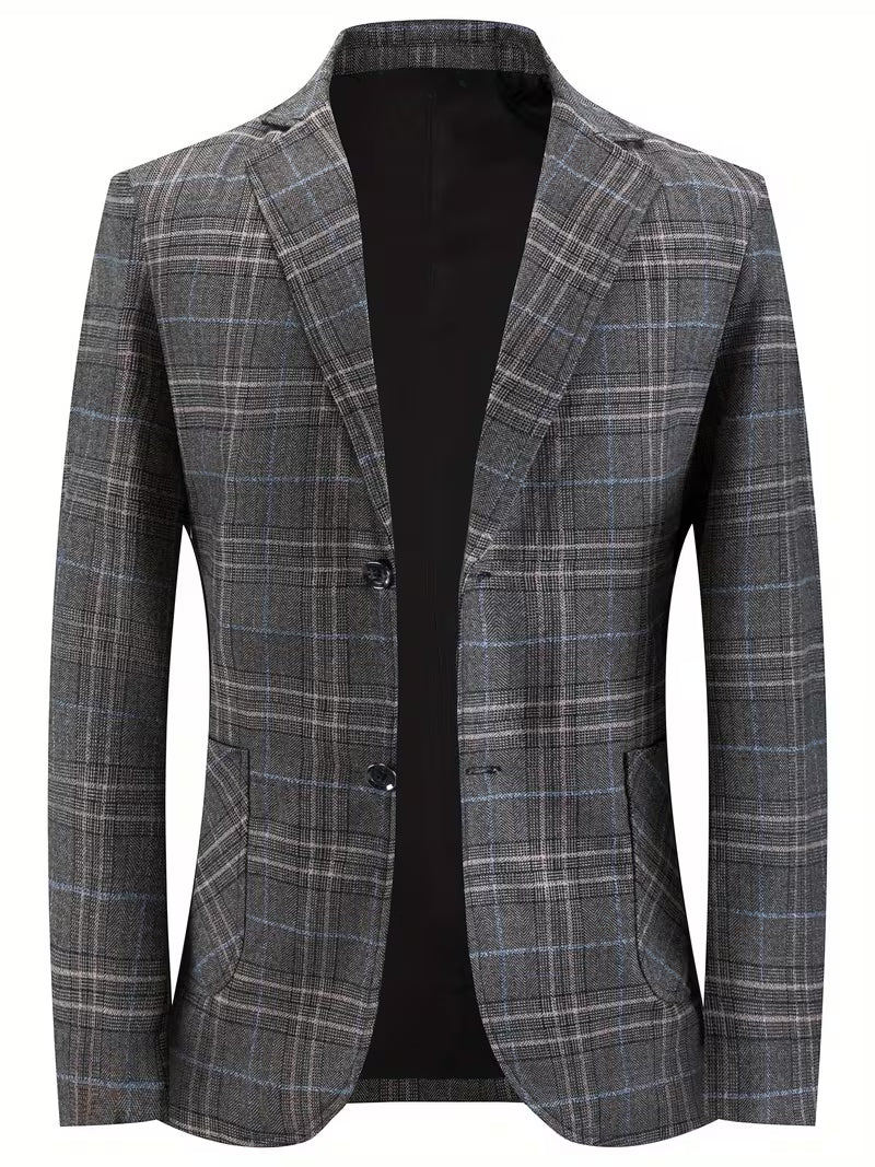 Blake | Check Blazer Gray Navy