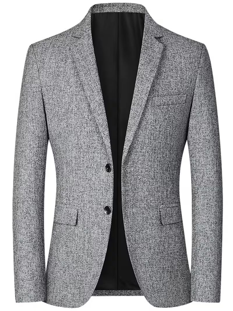 Nico | Casual Blazer Gray Wool Blend Two Button