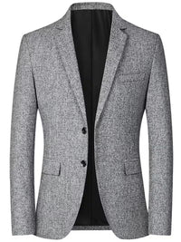 Nico | Casual Blazer Gray Wool Blend Two Button