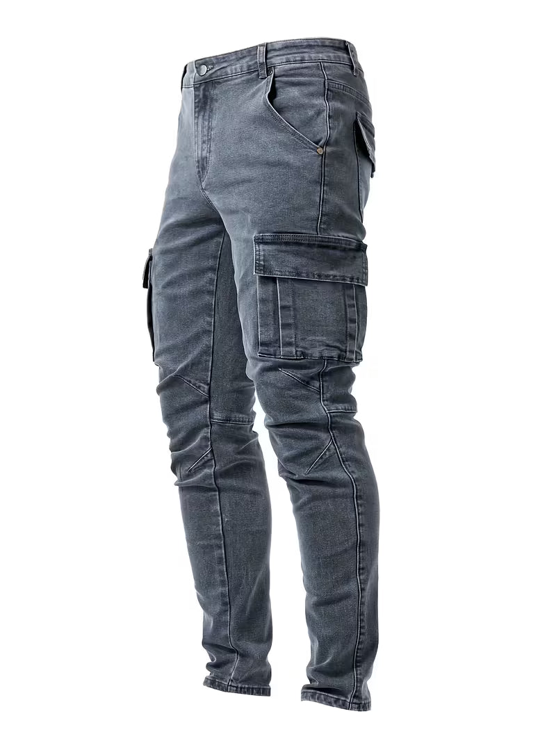 Max | Carpenter Cargo Jeans Gray Tapered
