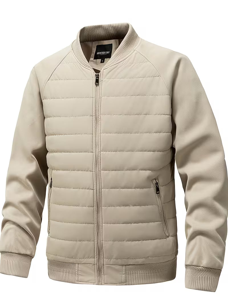 Blake | Quilted Puffer Jacket Cream Long Sleeve
