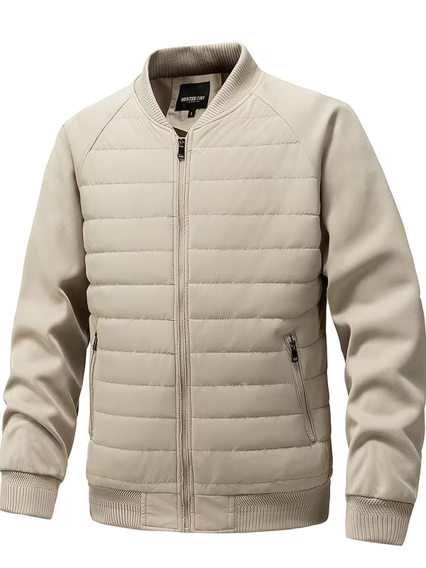 Blake | Quilted Puffer Jacket Cream Long Sleeve