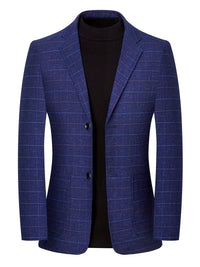 Ford | Check Pattern Blazer Navy Blue