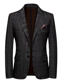 Voss | Casual Blazer Charcoal Tweed Single Breasted