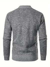 Jude | Casual Cable Knit Cardigan Gray Button Front