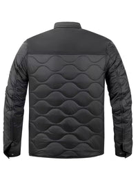 Callum | Quilted Puffer Jacket Black Cargo Pocket