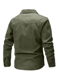 Cliff | Utility Jacket Olive Green Cargo Pockets