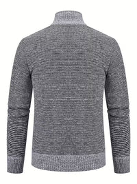 Theo | Quilted Puffer Vest Gray Knit Colorblock