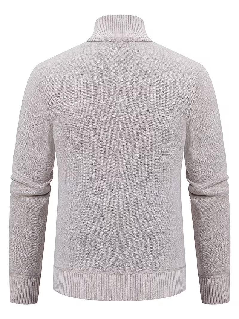 Tate | Geometric Knit Cardigan Vest Cream Diamond Pattern