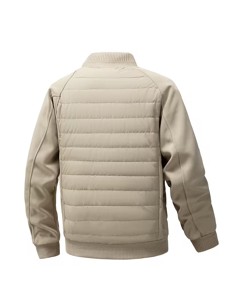 Blake | Quilted Puffer Jacket Cream Long Sleeve