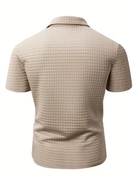 Luca | Textured Polo Shirt Cream Chest Pocket