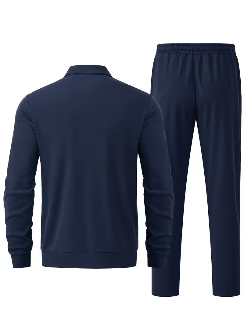 Nash | Sweatsuit Navy Zip Up Jacket Pants Set