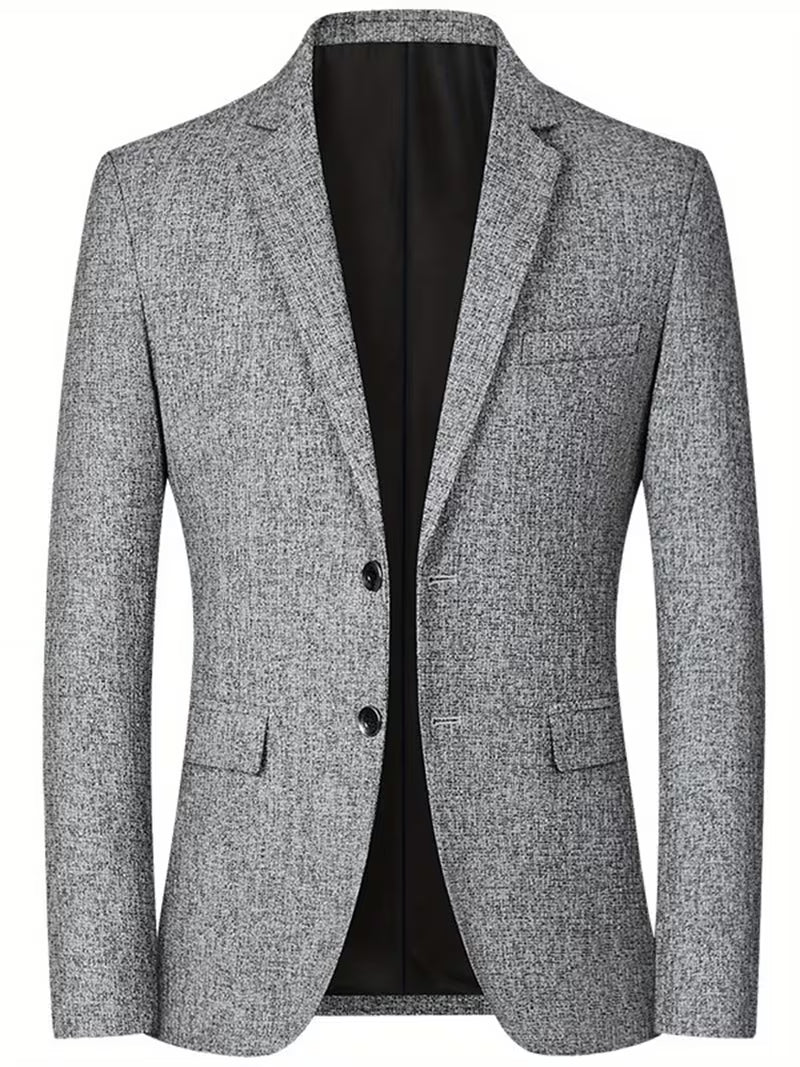 Hugo | Tweed Blazer Charcoal Gray Single Button
