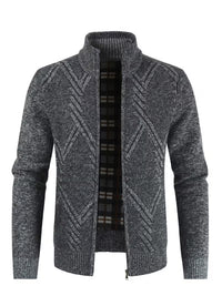 Kane | Geometric Quilted Vest Gray Diamond Pattern