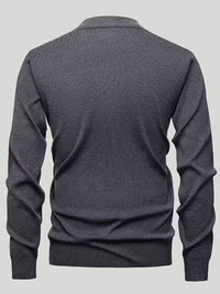 Pierce | Argyle V Neck Sweater Gray Charcoal
