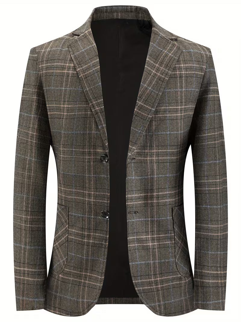 Blake | Check Blazer Gray Navy