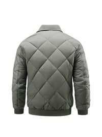 Blake | Quilted Puffer Jacket Gray Zip Up