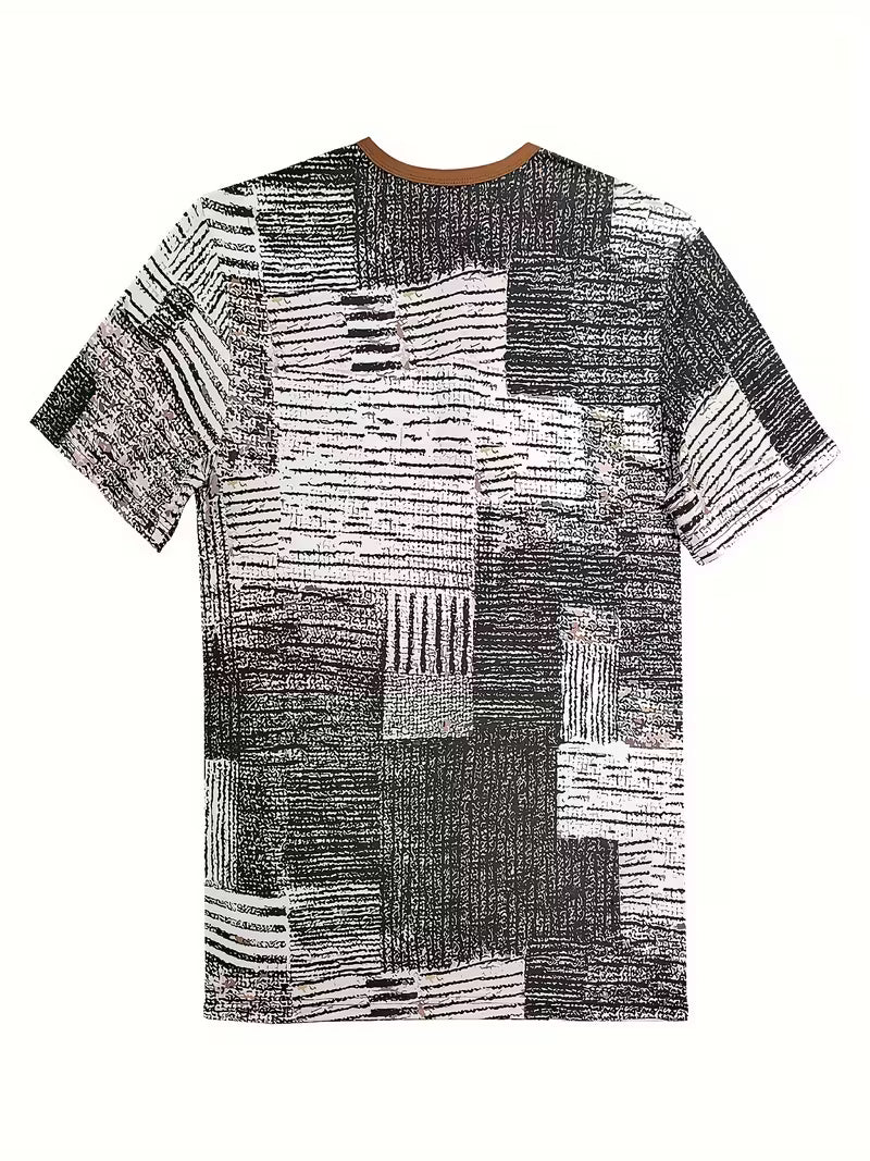 Noel | Boho Graphic Henley Shirt Cream Black