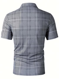 Jet | Checkered Polo Shirt Navy White
