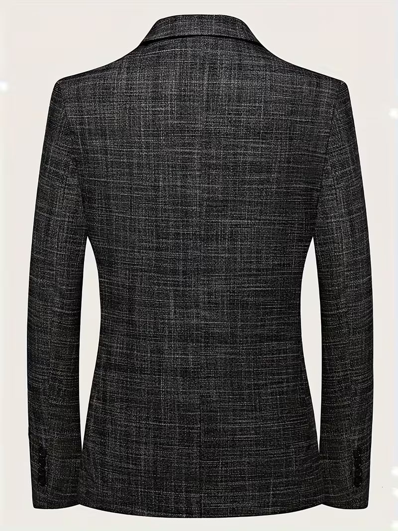 Voss | Casual Blazer Charcoal Tweed Single Breasted