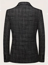 Voss | Casual Blazer Charcoal Tweed Single Breasted