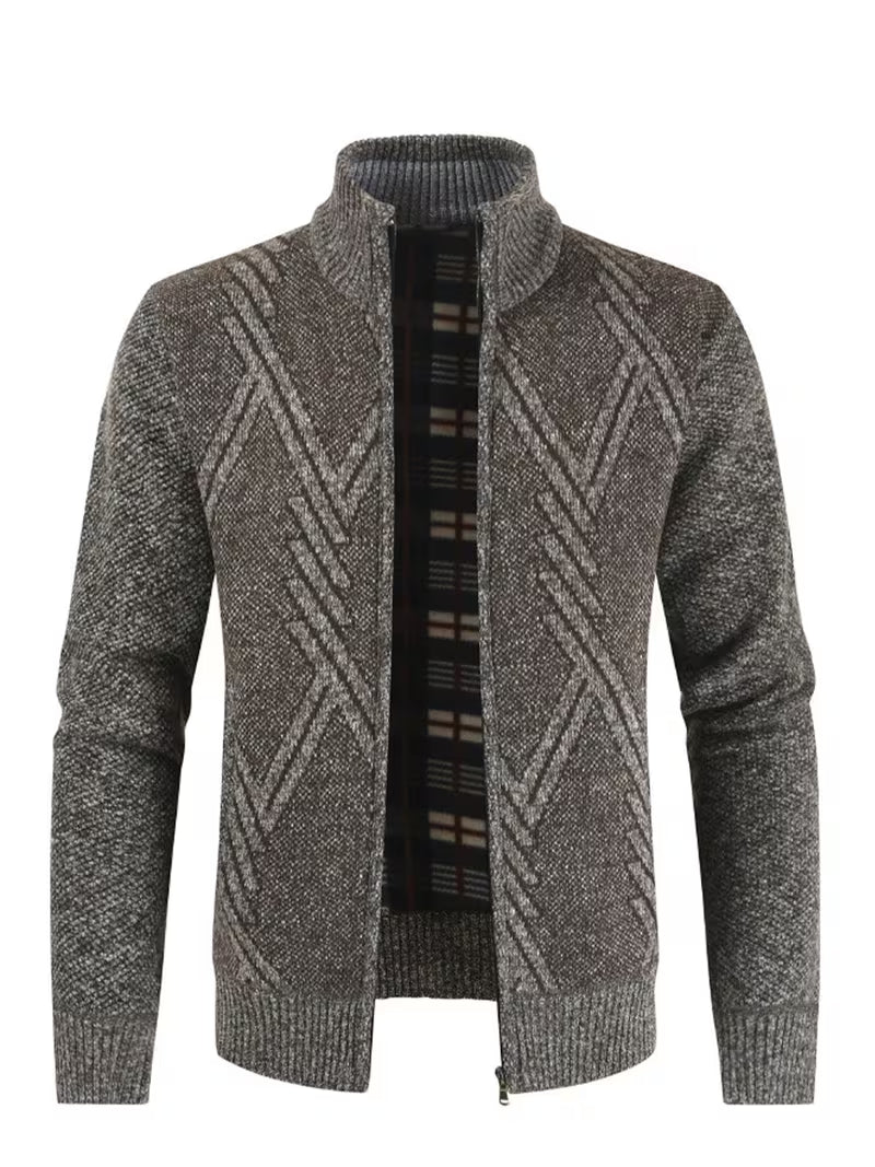 Kane | Geometric Quilted Vest Gray Diamond Pattern