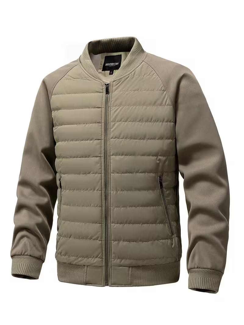 Blake | Quilted Puffer Jacket Cream Long Sleeve