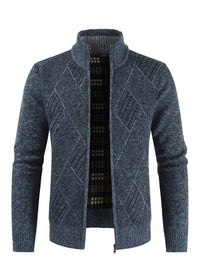 Kane | Geometric Quilted Vest Gray Diamond Pattern
