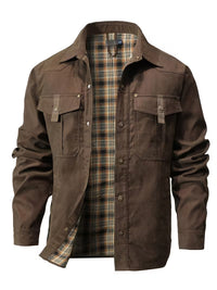 Cliff | Utility Jacket Olive Green Cargo Pockets