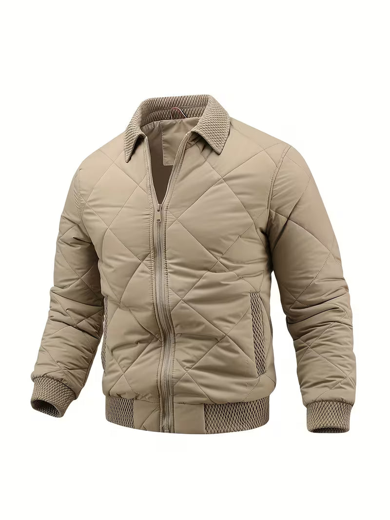 Blake | Quilted Puffer Jacket Gray Zip Up