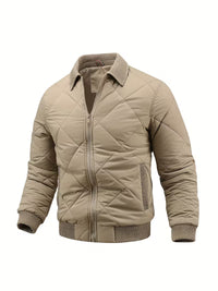 Blake | Quilted Puffer Jacket Gray Zip Up