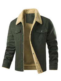 Blake | Sherpa Lined Denim Jacket Navy Trucker