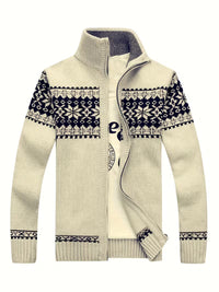 Voss | Icelandic Knit Cardigan Vest Dark Green White Fair Isle
