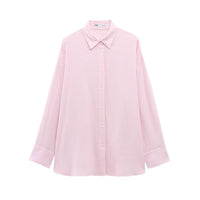 Faye | Button Down Shirt Cream Long Sleeve Collared