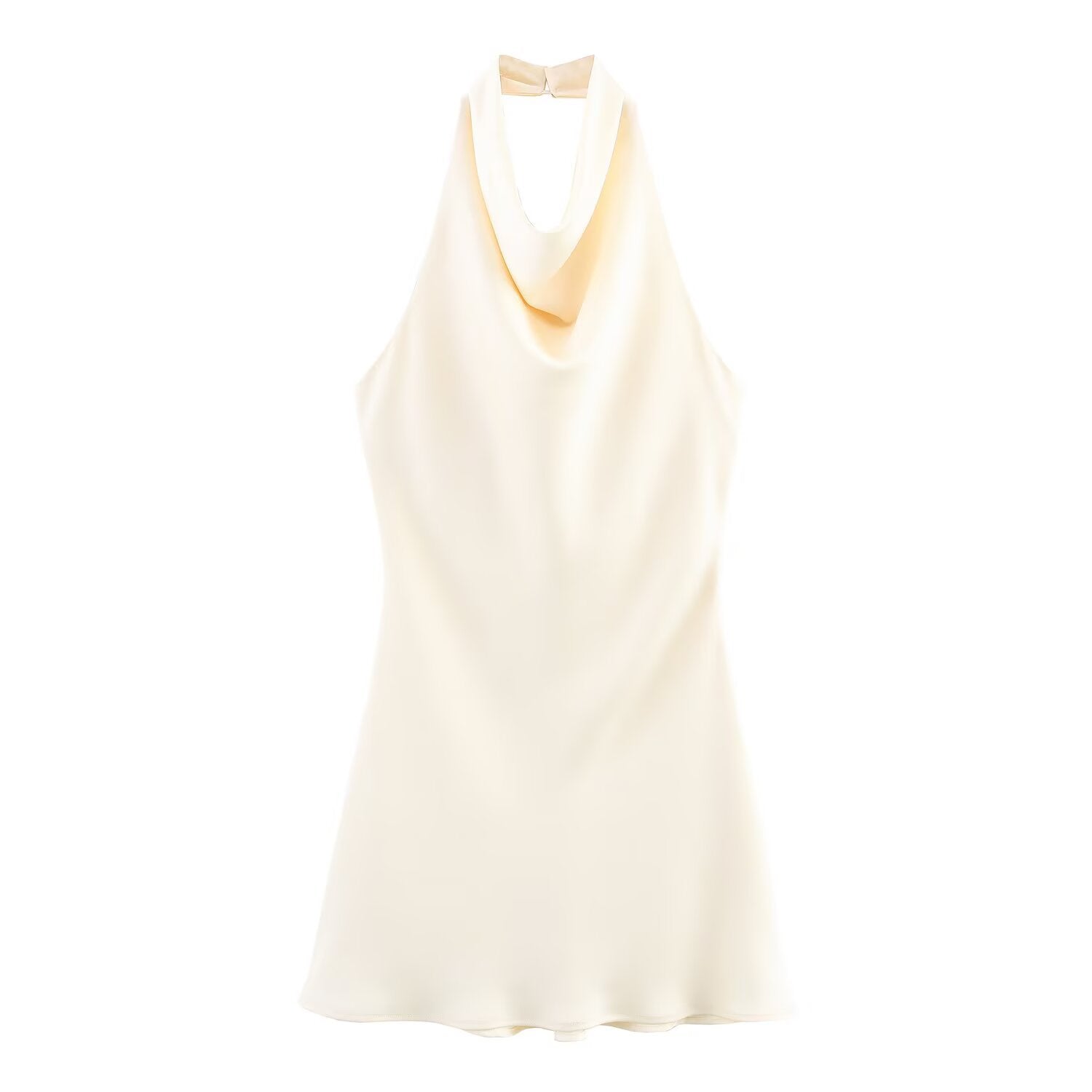 Liv | Halter Cowl Neck Mini Dress Red