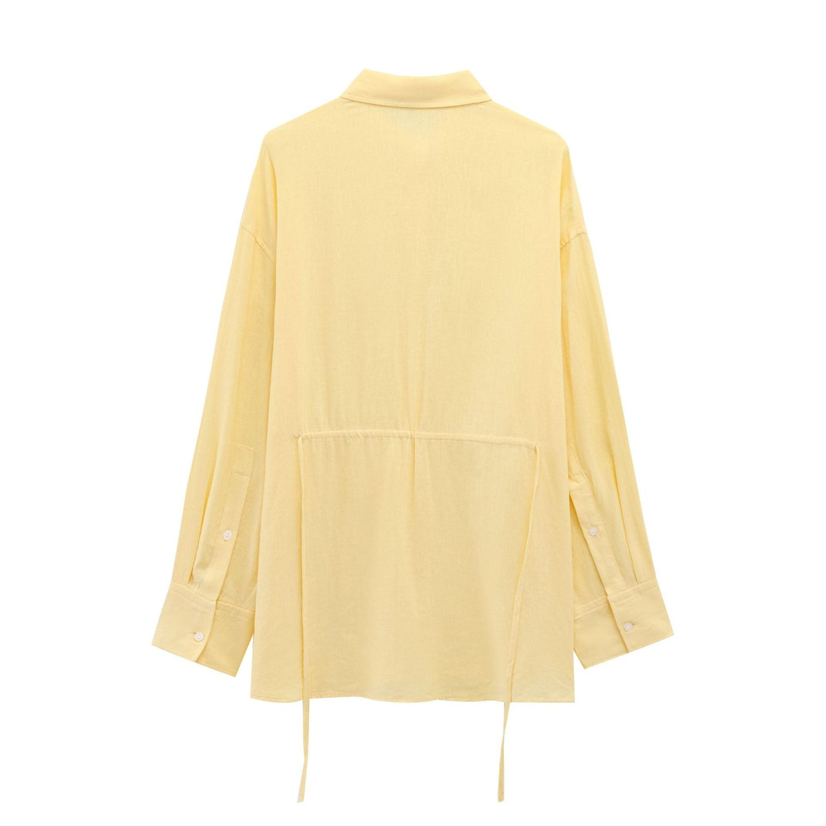 Faye | Button Down Shirt Cream Long Sleeve Collared