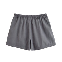 Vera | Cargo Shorts Gray Drawstring Pockets