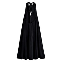 Vera | Halter Maxi Dress Black Backless