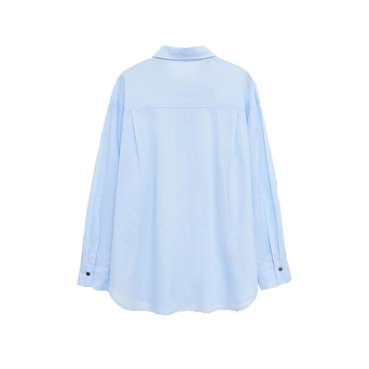 Vera | Button Down Shirt Light Blue Long Sleeve Oversized