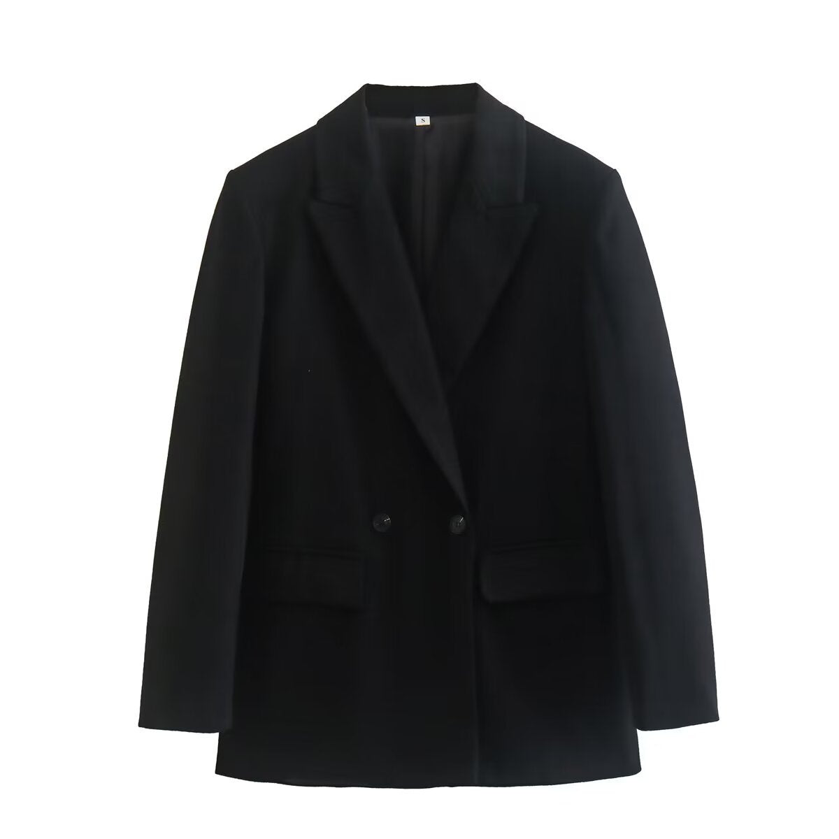 Vera | Casual Double Breasted Blazer Beige Long Sleeve