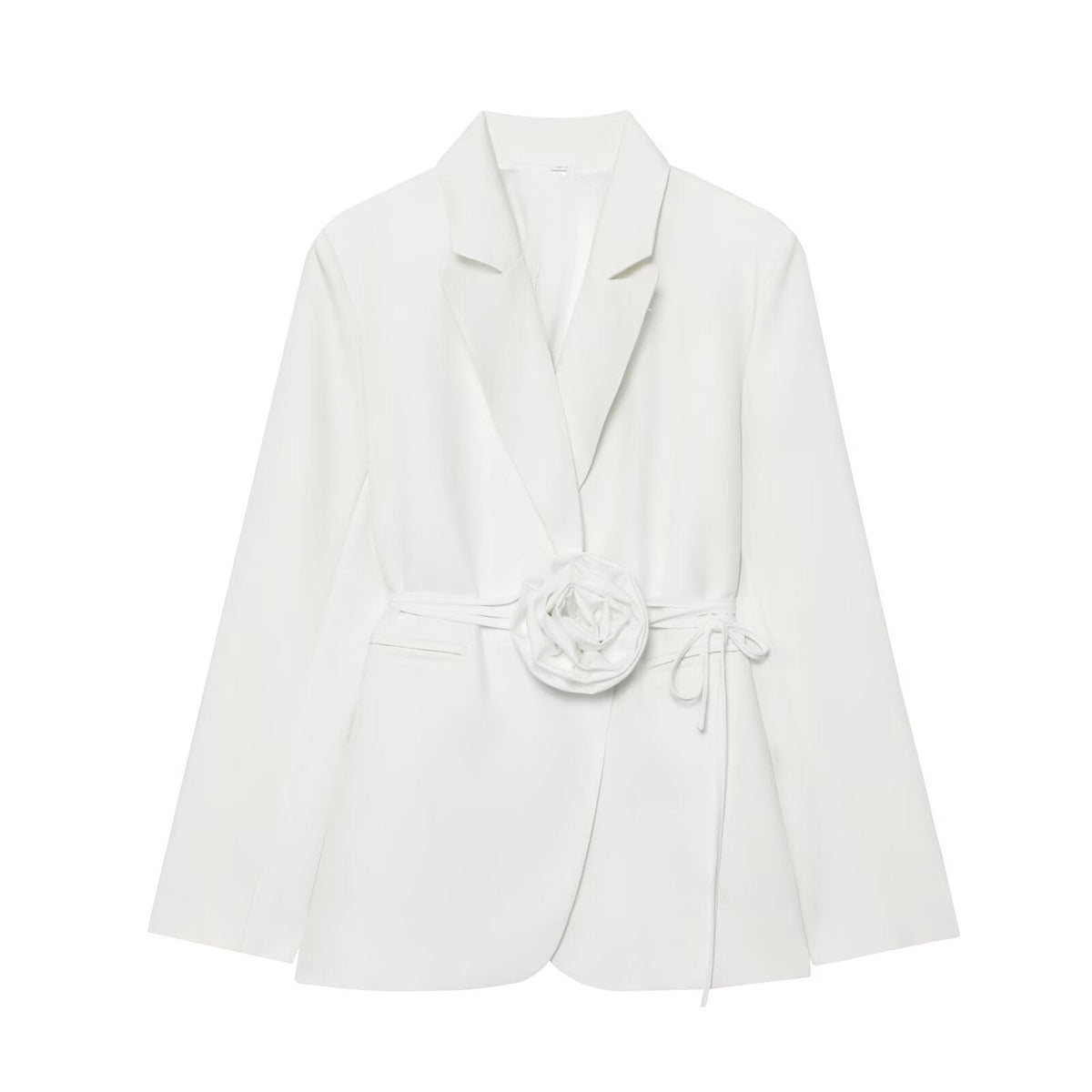 Vera | Belted Womens Blazer Light Blue Tailored