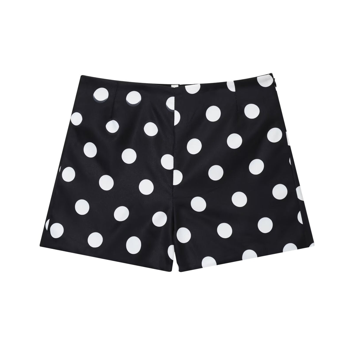 Romy | Polka Dot Shorts Black High Waisted