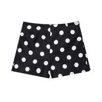 Romy | Polka Dot Shorts Black High Waisted