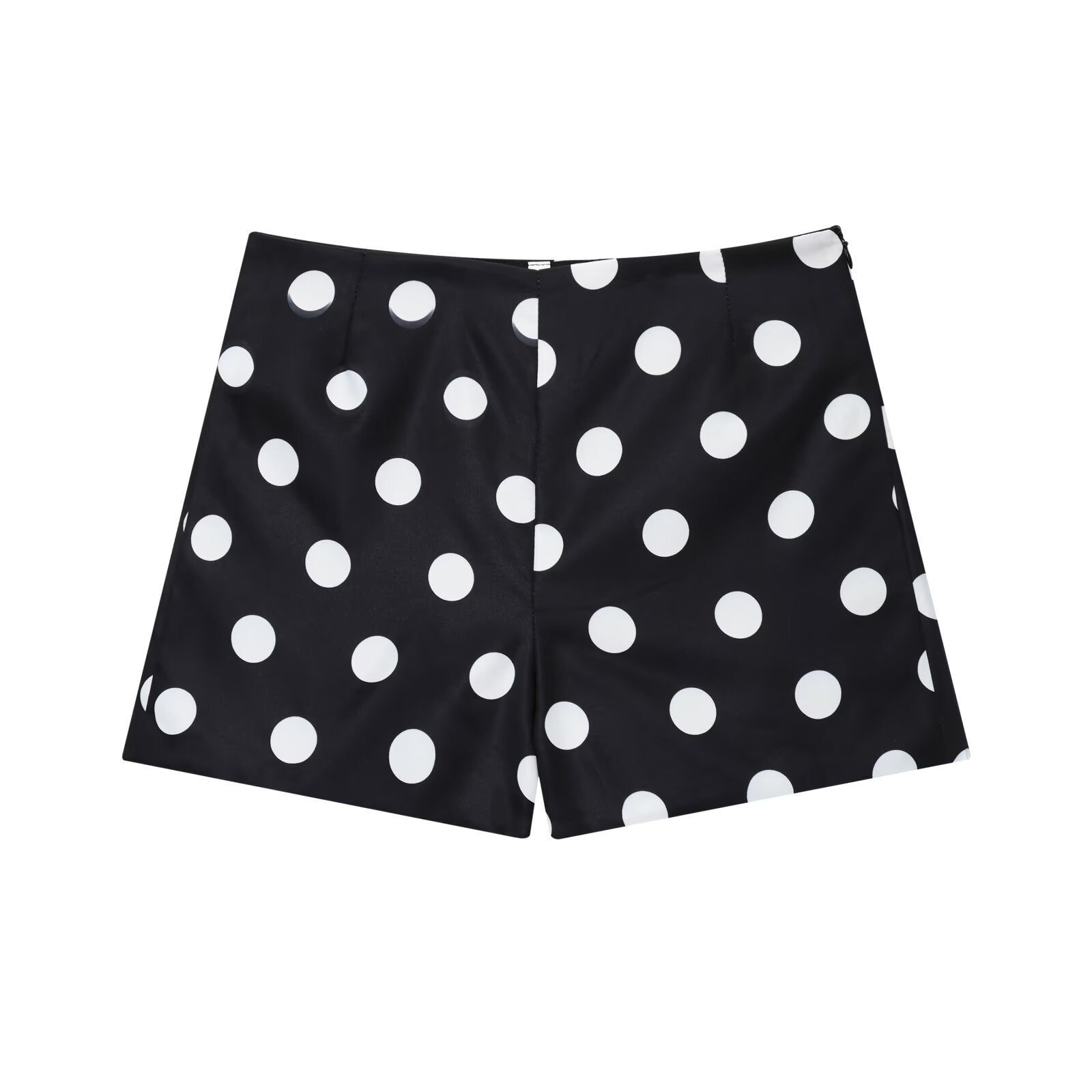 Romy | Polka Dot Shorts Black High Waisted