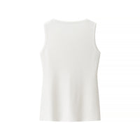 Viola | Knit Skirt Set Cream Button Front Vest Maxi