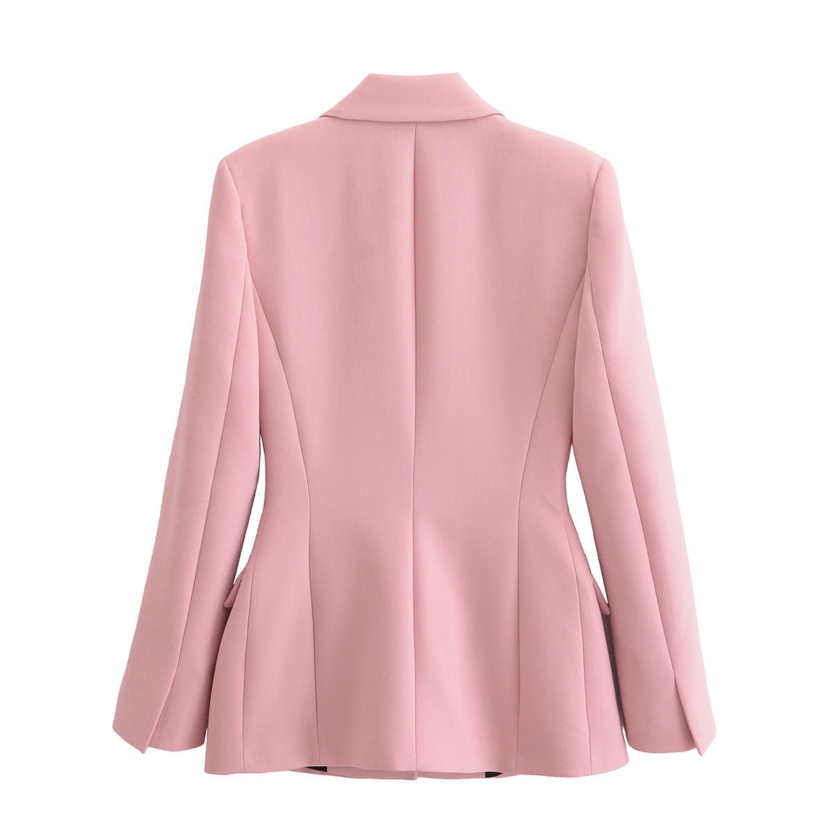 Liv | Tailored Single Button Blazer Pink Long Sleeve